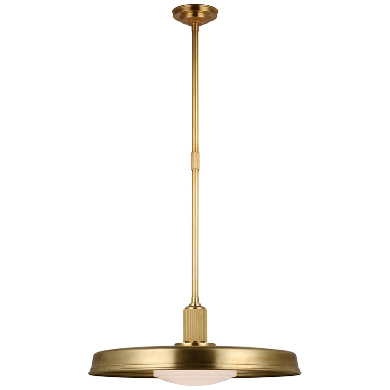 LED Pendant from the Ruhlmann Collection in Antique-Burnished Brass Finish by Visual Comfort Signature