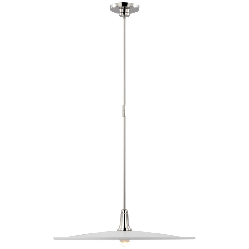 LED Pendant from the Truesdell Collection in Polished Nickel Finish by Visual Comfort Signature