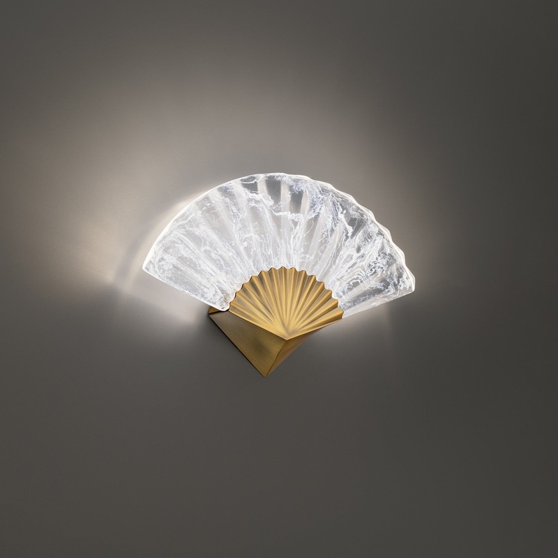 LED Wall Sconce from the Sensu Collection in Aged Brass Finish by Modern Forms