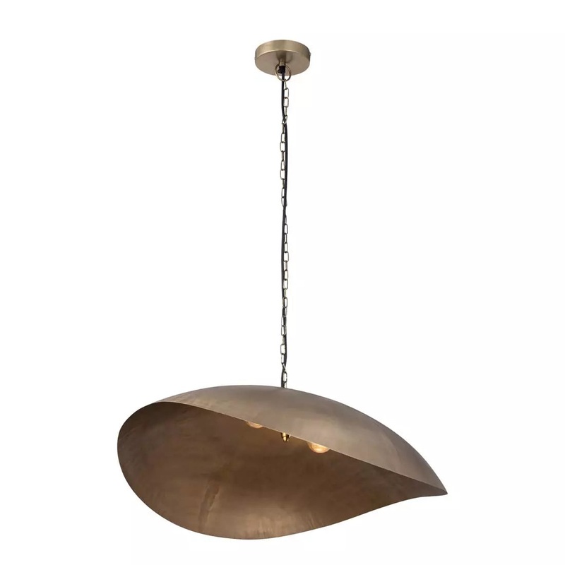 Maverick 2-Light Pendant Antique Brass