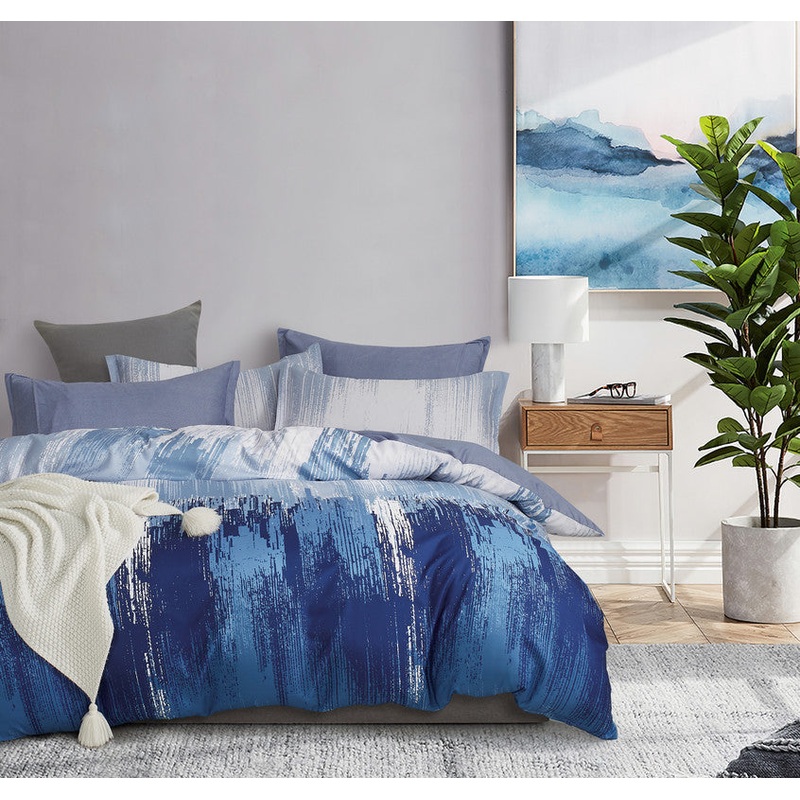 Microfiber Reversible Quilt Cover Set – Chavez – Queen Size