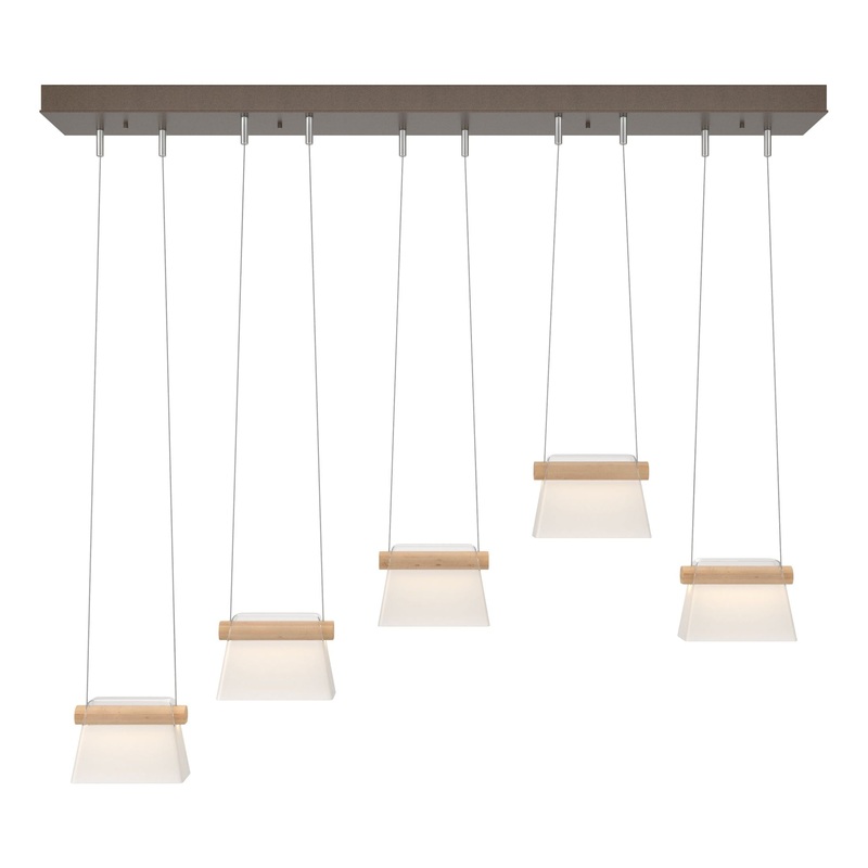 More Cowbell LED Pendant Bronze Clear Glass with Frosted Diffuser (YE)