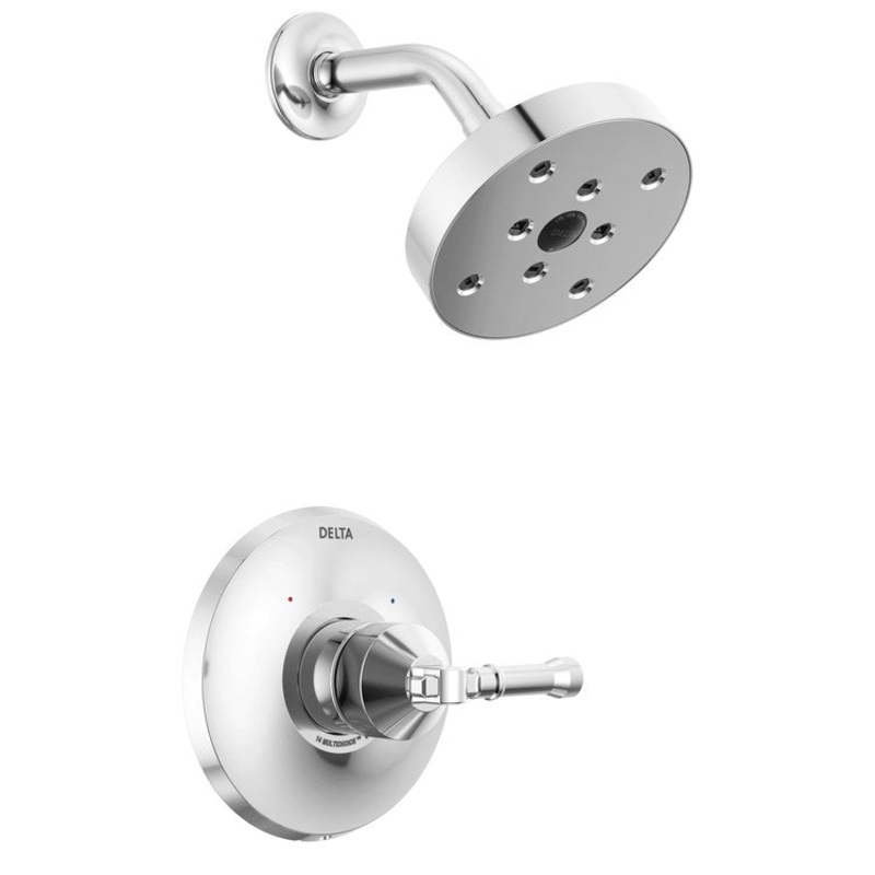 Shower Trim Broderick 14 Series Monitor 1 Lever Lumicoat Chrome WaterSense ADA 1.75 Gallons per Minute
