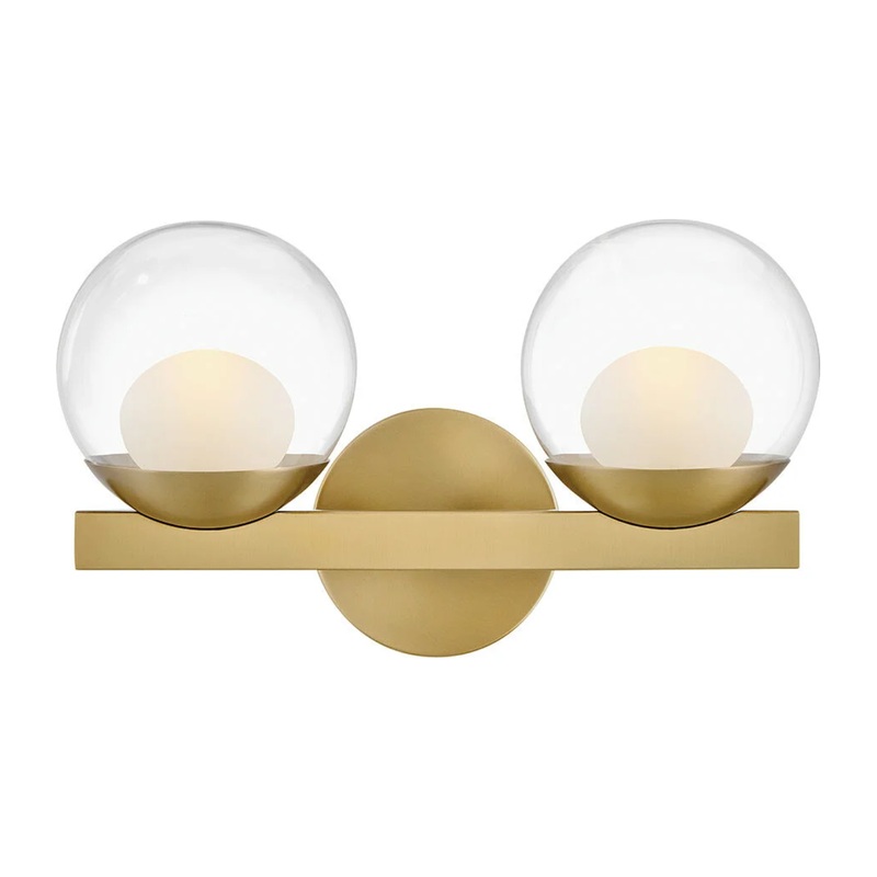 Sunni Small Two Light Vanity Lacquered Brass