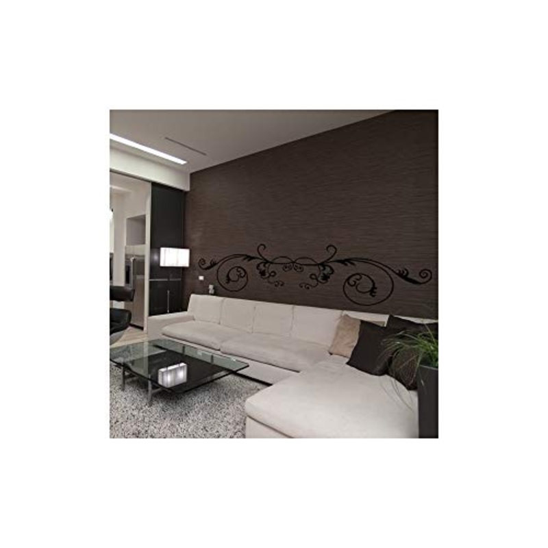 Adesivi per testiera del letto, ODZ2148, 50 x 202 cm, colore: Nero
