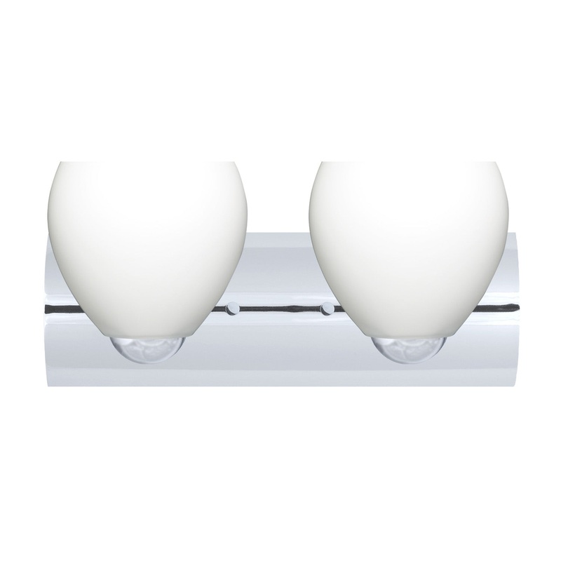 Besa 2WZ-412207-LED-CR Bolla Two Light Wall Sconce Chrome (Discontinued)