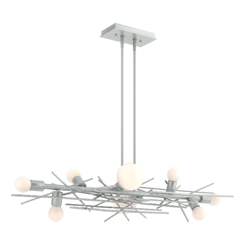 Brindille 8-Light Linear Pendant Vintage Platinum