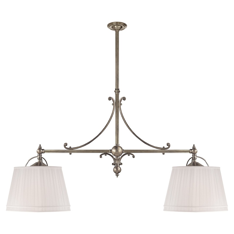 Four Light Pendant from the Sloane Collection in Antique Nickel Finish by Visual Comfort Signature