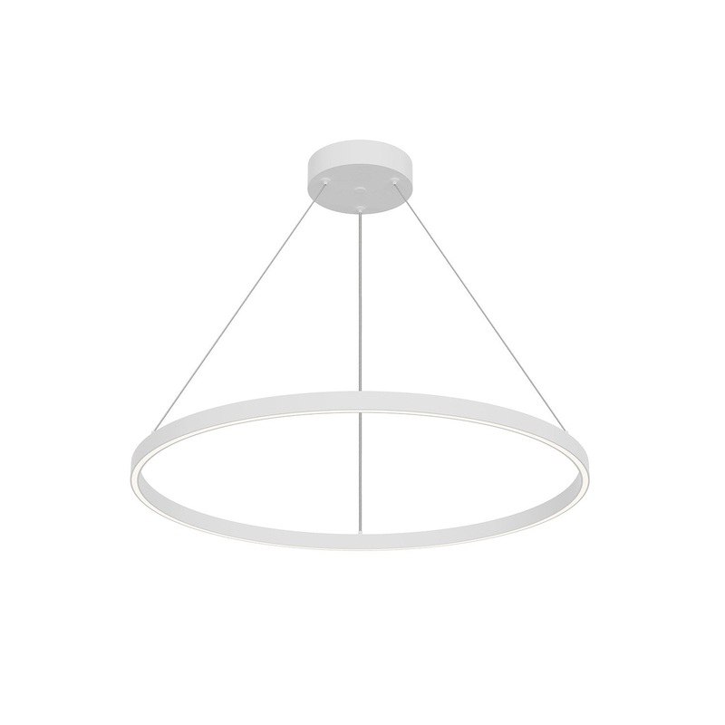 LED Pendant from the Cerchio Collection in White Finish by Kuzco Lighting
