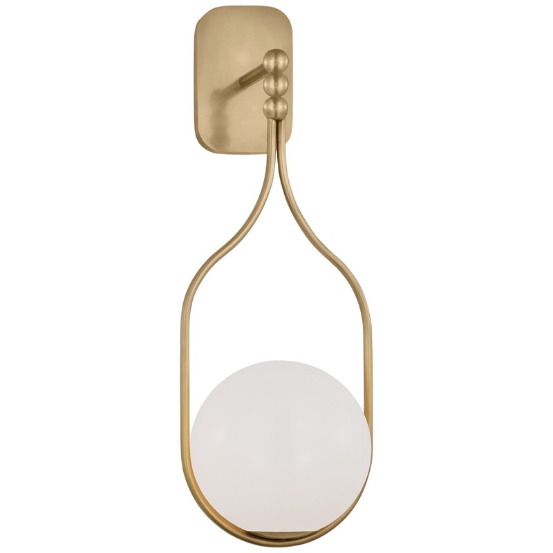 LED Wall Sconce from the Jodo Collection in Hand-Rubbed Antique Brass Finish by Visual Comfort Signature