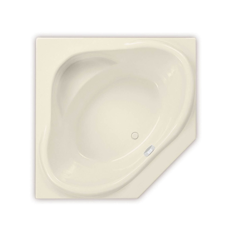 MAAX 101212-109-004 Nancy 54 x 54 Acrylic Drop-in Center Drain Combined Hydrosens & Aerosens Bathtub in Bone
