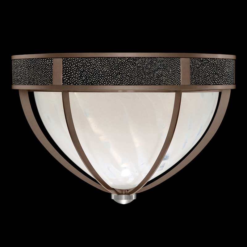Mirage 18.75″W Round Flush Mount Bronze/Nickel/Black Knight