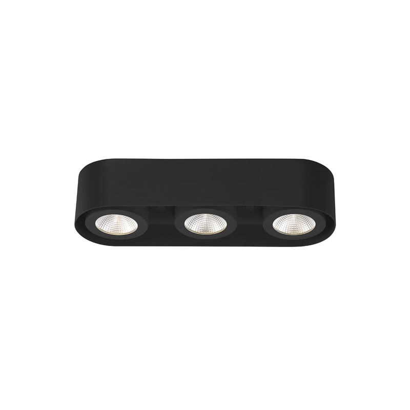 Nymark 3-Light LED Surface Mount Black