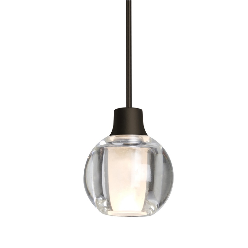 Besa 1XC-BOCA3CL-LED-BR Boca 3 One Light Pendant Bronze