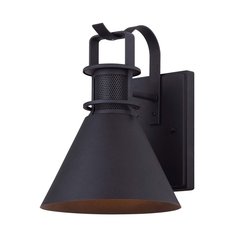 Canarm IOL586BK Avery One Light Outdoor Wall Mount Black