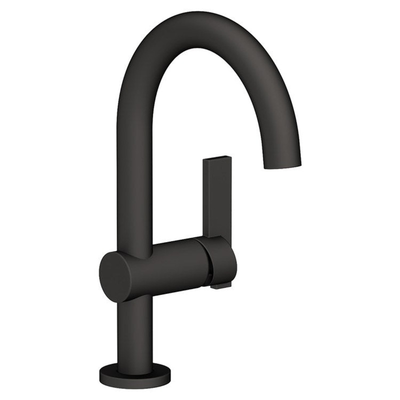 Lavatory Faucet Priya 1 Lever ADA WaterSense Flat Black 1.2 Gallons per Minute Pop-Up 1 Hole