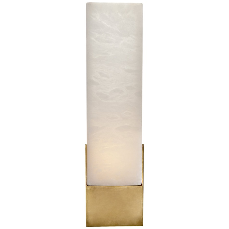 LED Bath Sconce from the Covet Collection in Antique-Burnished Brass Finish by Visual Comfort Signature