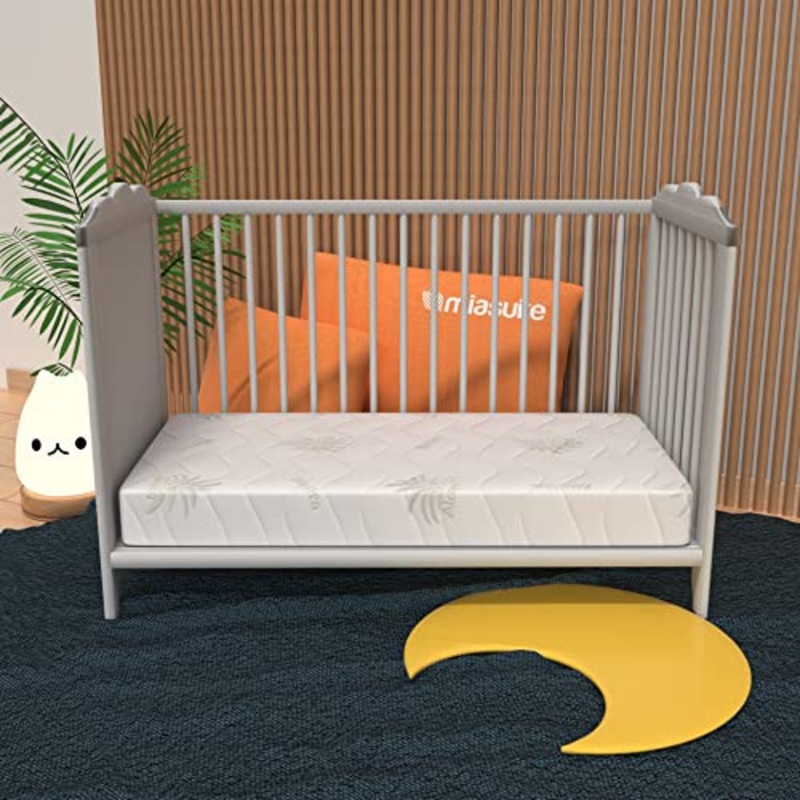 miasuite i sogni italiani Materasso per Culla Lupin Baby 60X120 Alto 12 CM SFODERABILE in WATERFOAM Poliuretano Ortopedico per Lettino