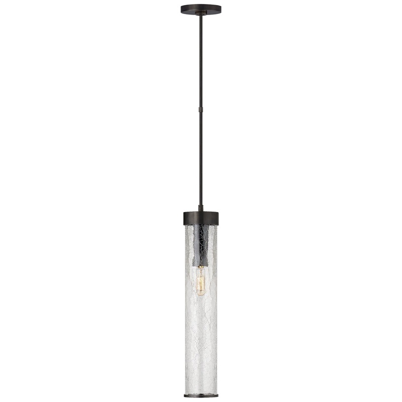 One Light Pendant from the Liaison Collection in Bronze Finish by Visual Comfort Signature