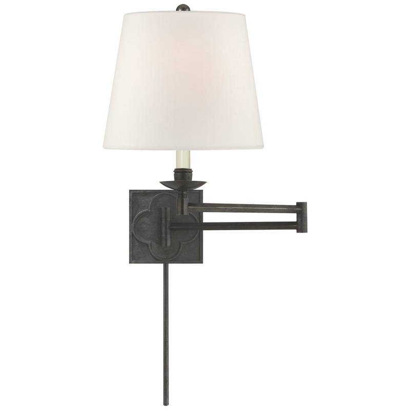 One Light Wall Sconce from the Griffith Collection in Aged Iron Finish by Visual Comfort Signature