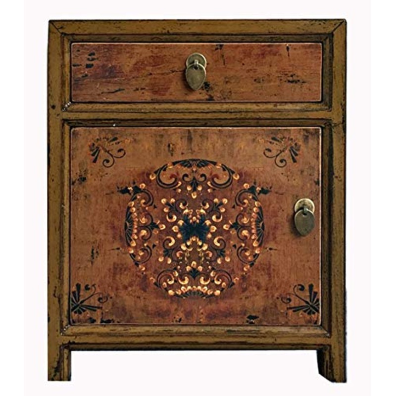 OPIUM OUTLET Com cassettiera credenza consolle Credenza mobili armadio matrimonio armadietto cinese asiatico orientale antico vintage shabby-chic Comodini cinesi camera da letto