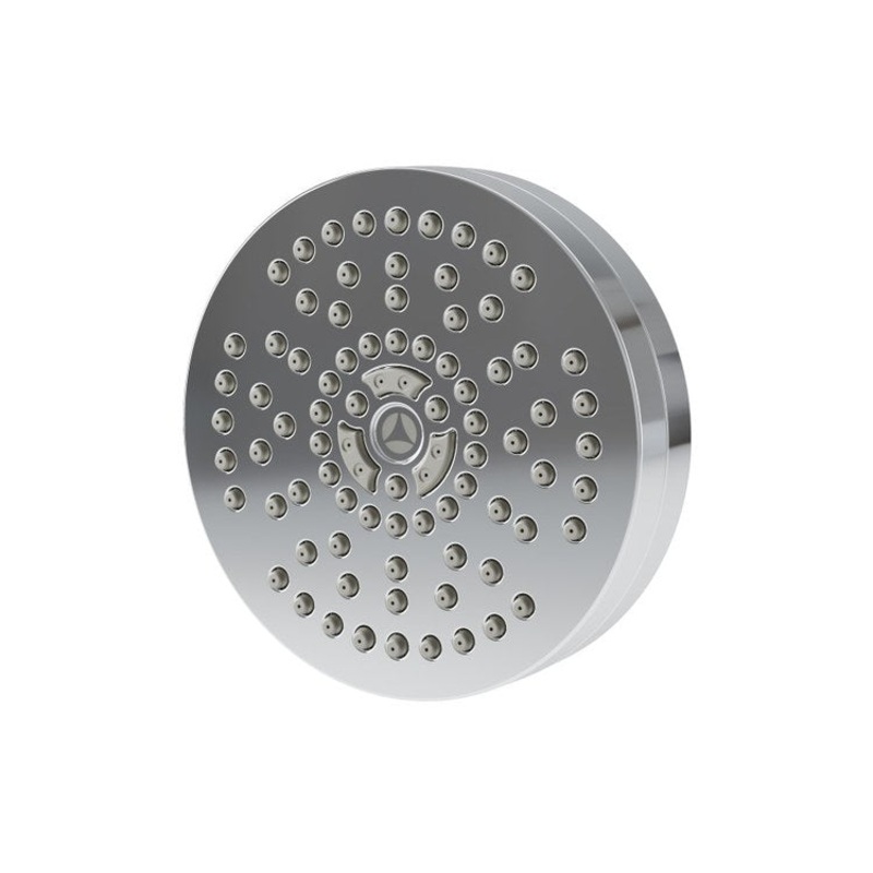 Showerhead HydroMersion 1 Functions Round Polished Chrome 4 Inch 1.5 Gallons per Minute Rubber Nozzles