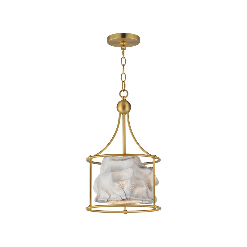 Shroud 1-Light Pendant Natural Aged Brass