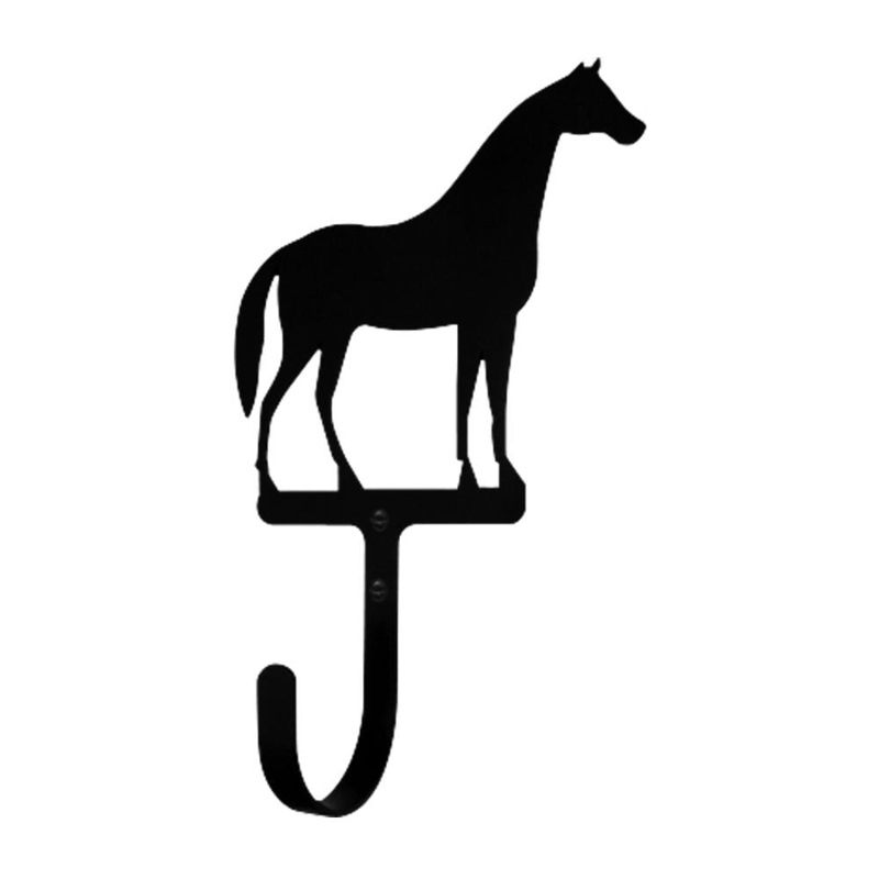 Village Wrought Iron WH-68-L Horse Wall Hook LG