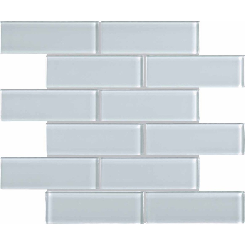 2″ x 6″ Element Skylight Glossy Glass Brick Mosaics. 1 Sheet = .96 Sq. Ft. (35-090)