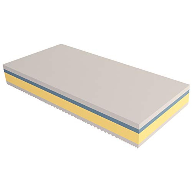 Baldiflex Materasso Singolo Memory Plus Top 4 Strati 80 x 190 cm Alto 25 cm – Rivestimento Sfoderabile Aloe Vera Cus. Saponetta incl.