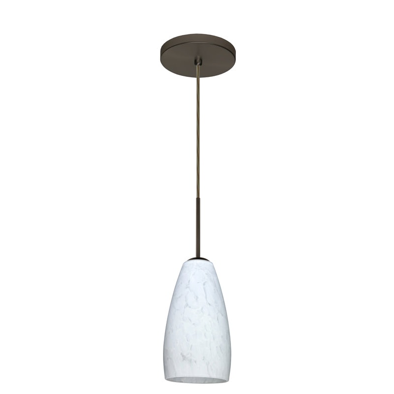 Besa 1BT-150919-BR Besa Chrissy Pendant One Light Pendant Bronze