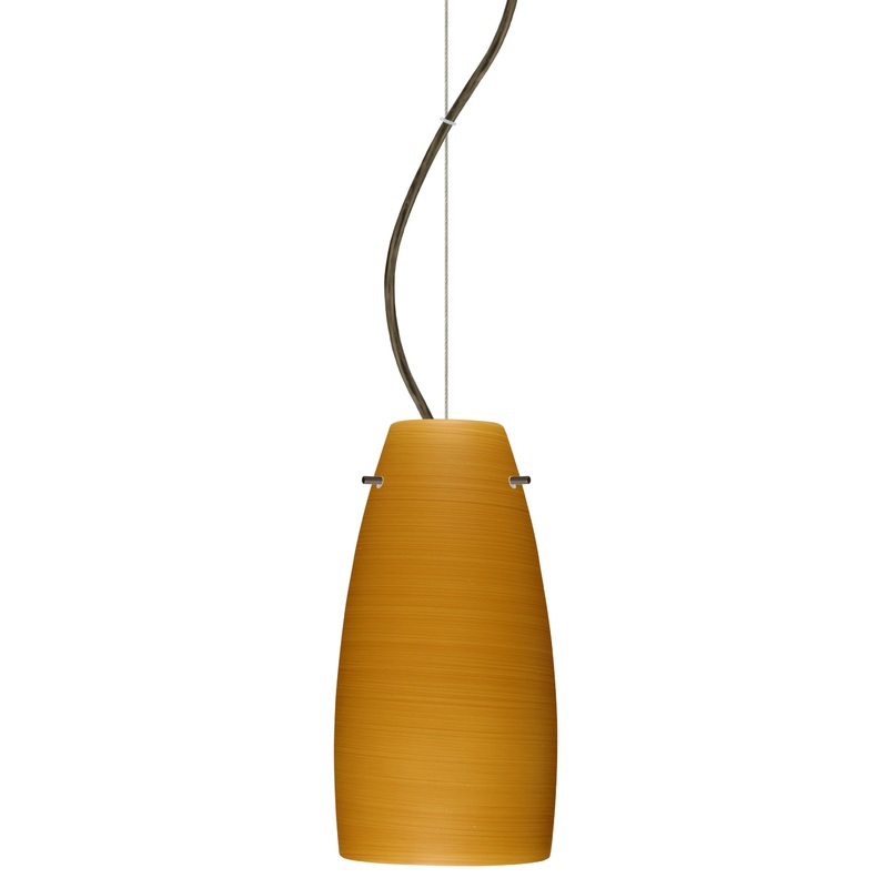 Besa 1KX-1512OK-BR Tao One Light Pendant Bronze