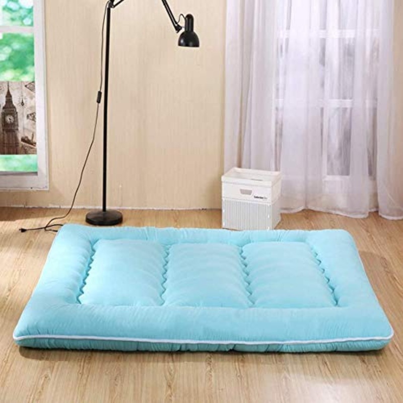 HKX Tappetino Pieghevole Ispessito, Grande Portatile Varie Dimensioni coprimaterasso Futon Lavabile dormQueen-King-D 90x200cm (35×79 Pollici)