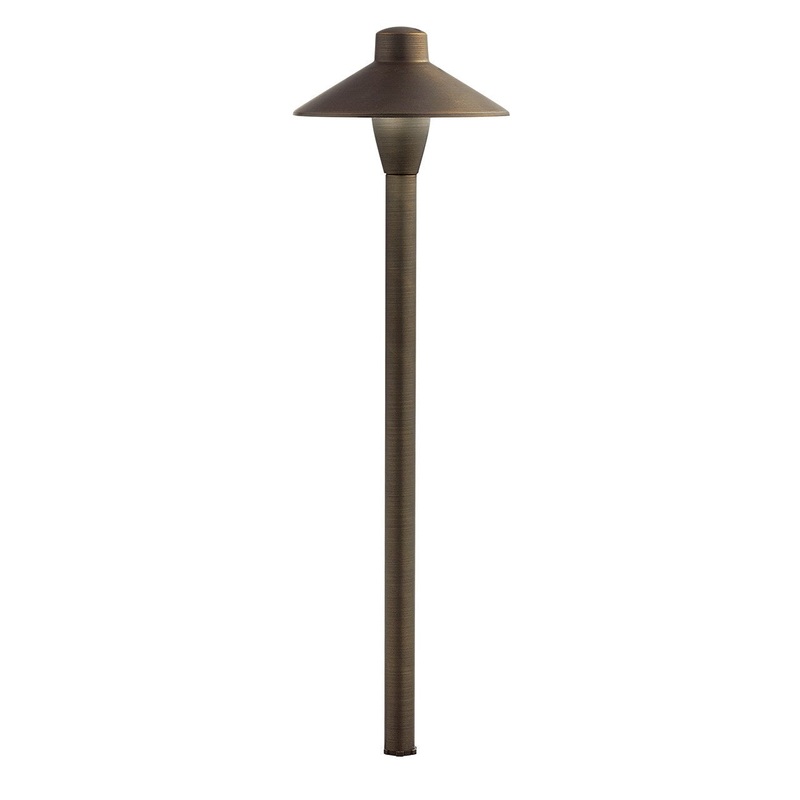 Kichler 15878CBR30 LED Path Light, Centennial Brass