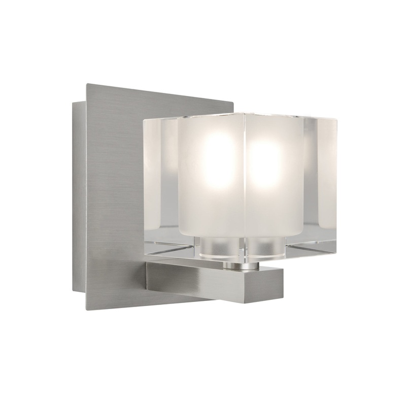 LED Vanity from the Bolo Collection in Satin Nickel Finish by Besa