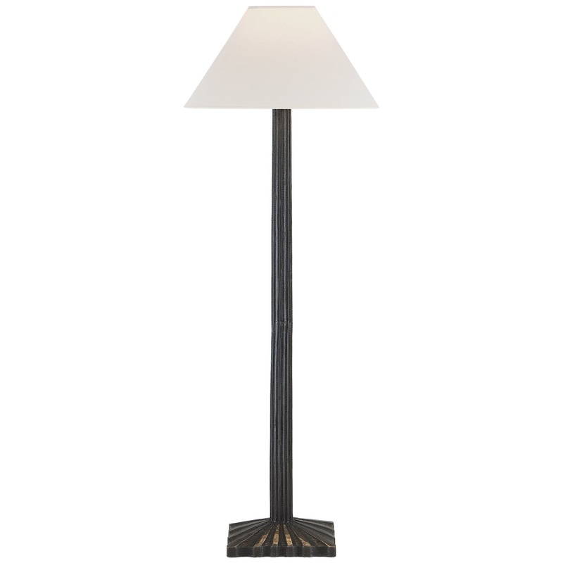 One Light Buffet Lamp from the Strie Collection in Aged Iron Finish by Visual Comfort Signature