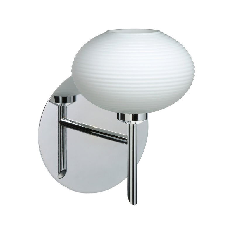 One Light Wall Sconce from the Lasso Collection in Chrome Finish by Besa