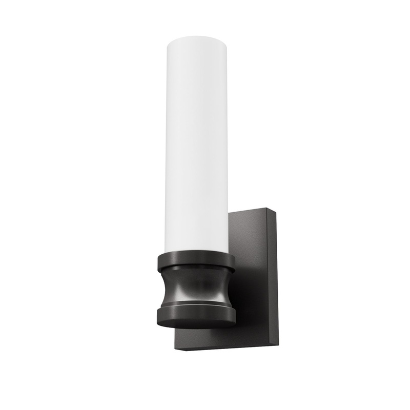 One Light Wall Sconce from the Lenlock Collection in Noble Bronze Finish by Hunter