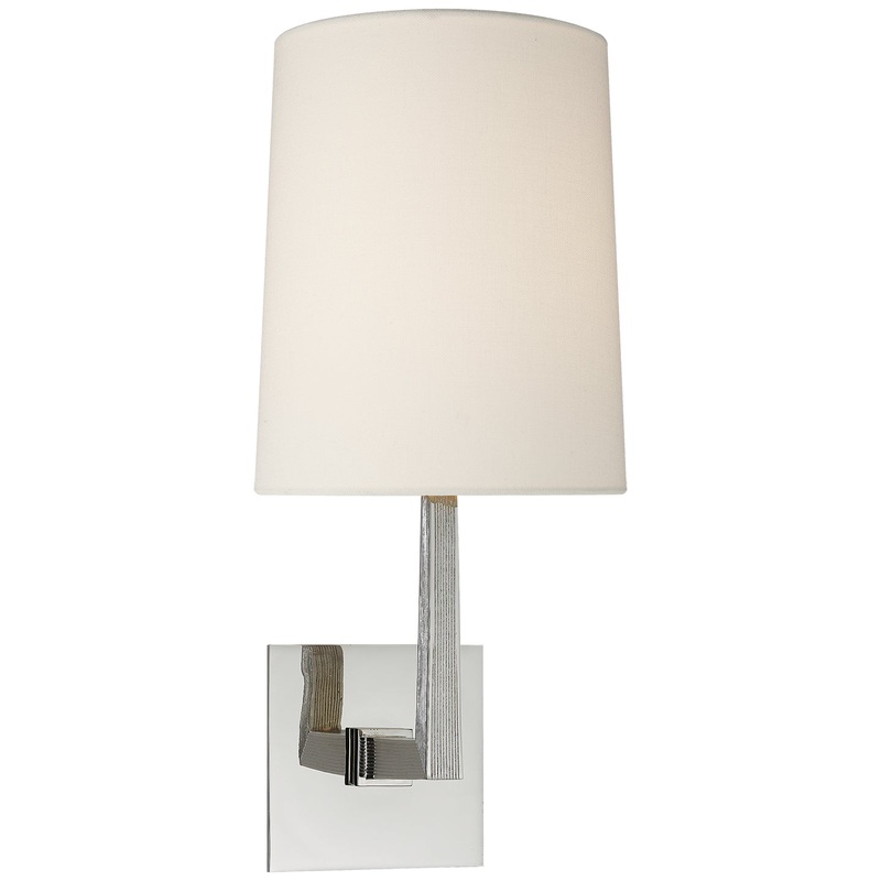 One Light Wall Sconce from the Ojai Collection in Polished Nickel Finish by Visual Comfort Signature