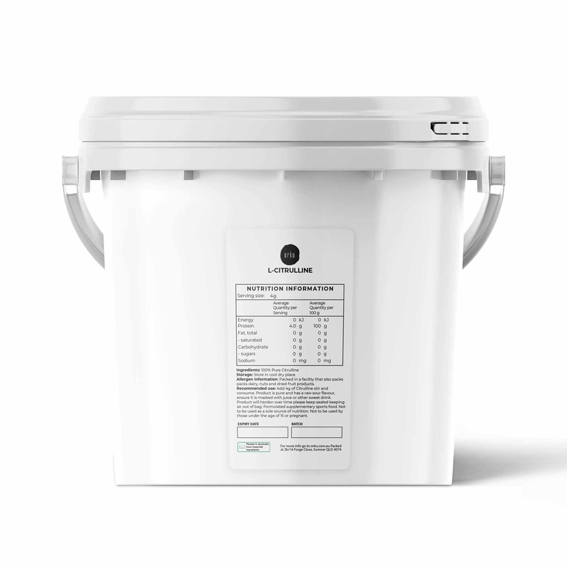 Orku 3Kg L-Citrulline Powder Buckets – 100 % Pure Food Grade Amino Acid