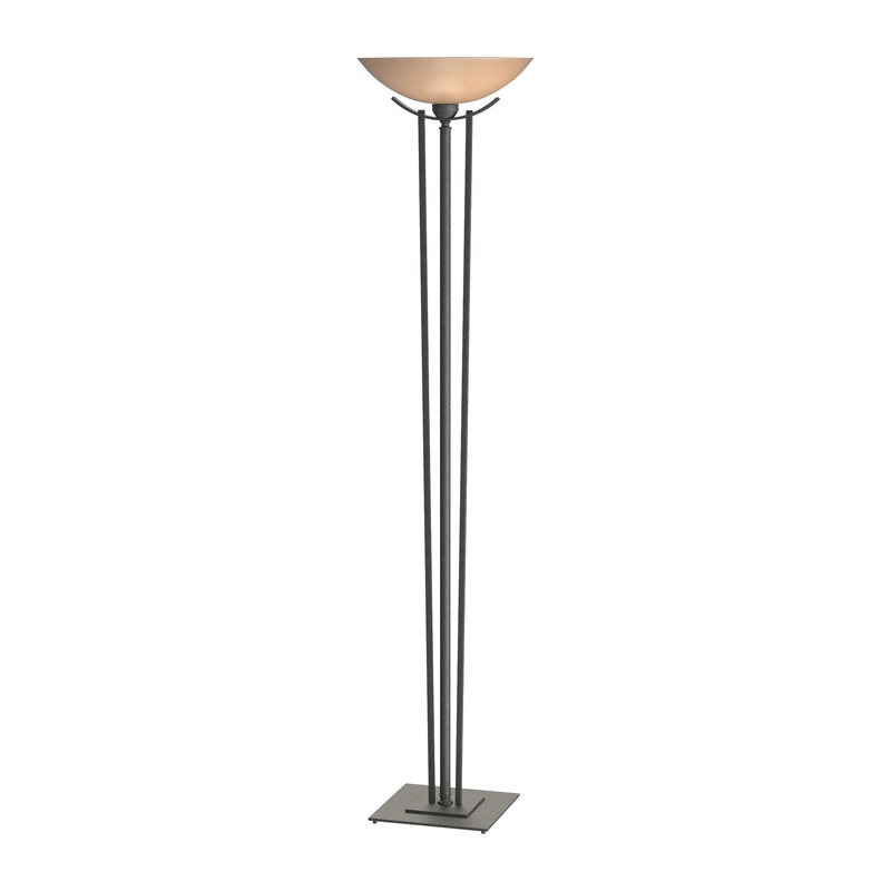 Taper Torchiere Natural Iron Sand Glass (SS)