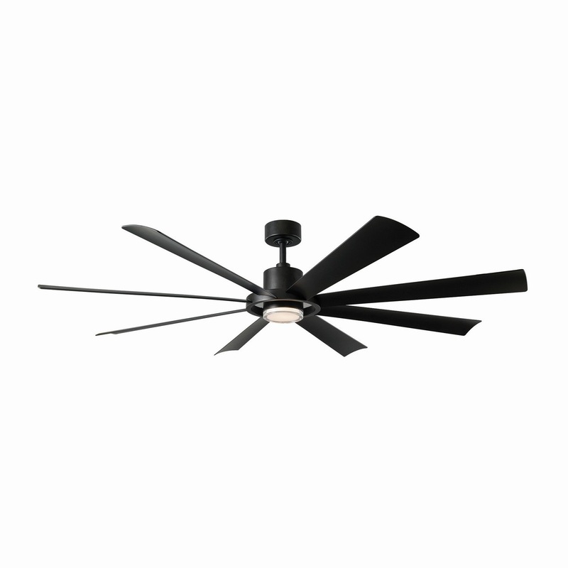 72″Ceiling Fan from the Aura Collection in Matte Black Finish by Modern Forms Fans