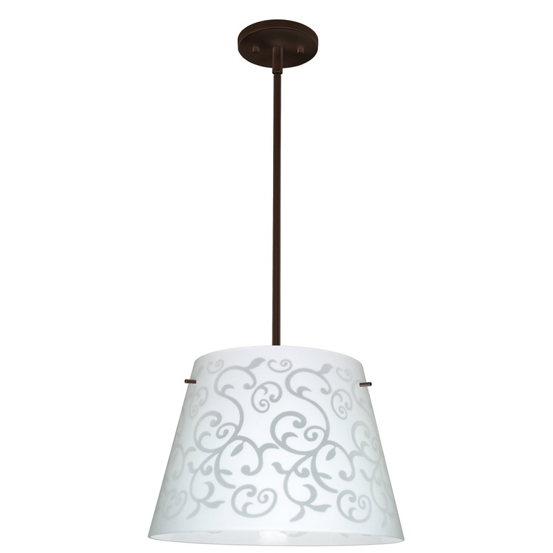Besa 1KT-4394WD-LED-BR Amelia Three Light Pendant Bronze (Discontinued)