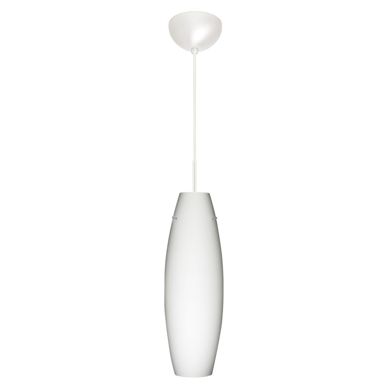 Besa 1VT-412707-LED-WH Tara One Light Pendant White (Discontinued)