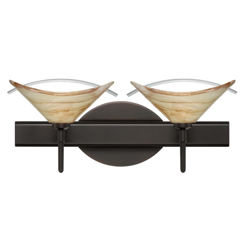 Besa 2SW-181305-BR Hoppi Two Light Wall Sconce Bronze