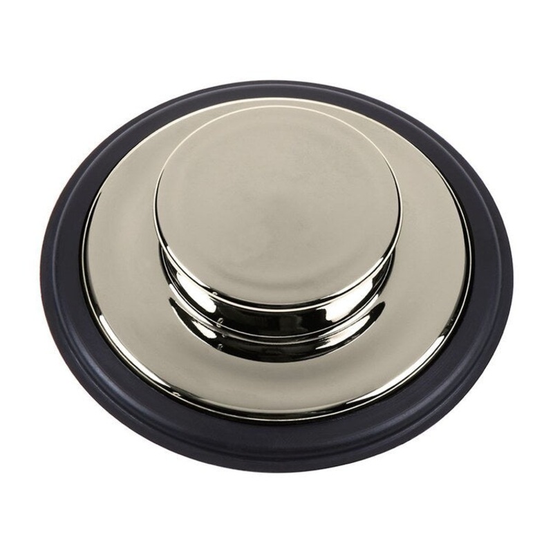 Drain Stopper Polished Nickel 3-1/2 Inch Metal/Rubber STP-PN for InSinkErator Garbage DISP