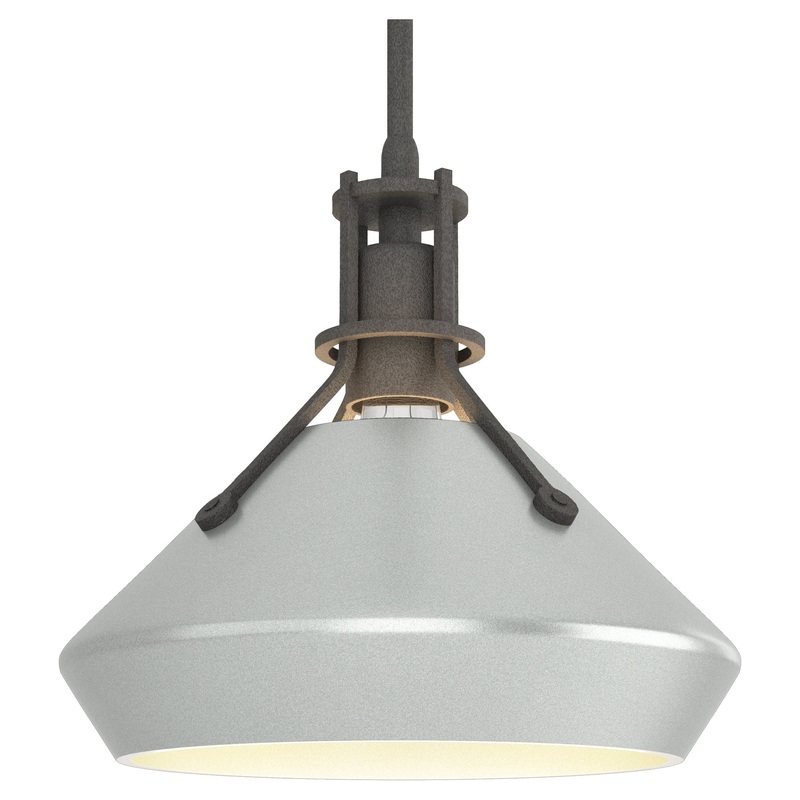 Henry Pendant with Chamfer Natural Iron Vintage Platinum