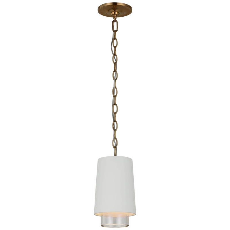 LED Pendant from the Sydney Collection in Soft Brass Finish by Visual Comfort Signature