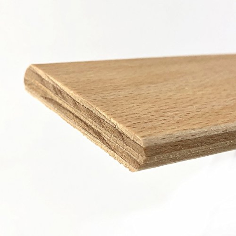 10 Listelli Curvati in Legno di Faggio – Ricambio per Doga  5,2 X 89 X 0,8 Cm
