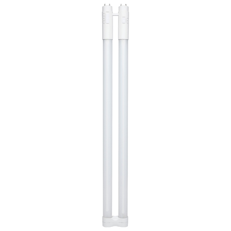 11.5/13/15 Wattage Selectable T8 U-Bend LED – 30K/35K/40K/50K/65K CCT Selectable – 1-Inch – Frost Finish – 120-277 Range Voltage by Satco